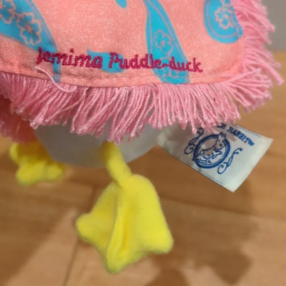 ✅NWT Mother Goose Nursery plush rainbow designs Peter rabbit vintage plush Duck - Picture 4 of 10